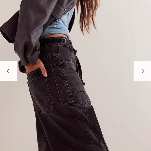 We The Free Moxie Pull-On Barrel Jeans Size 27 - Picture 3 of 7